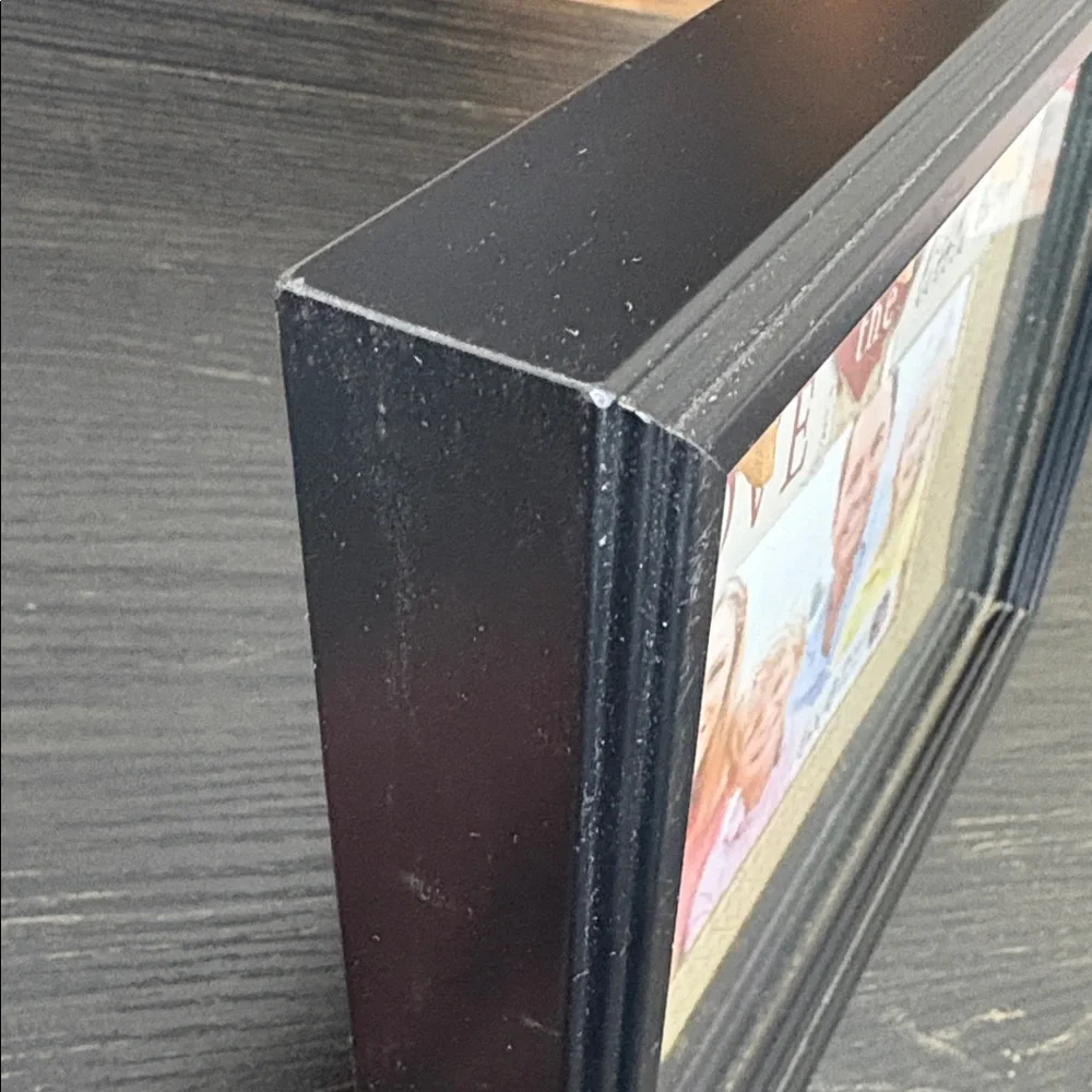 Charming Black Photo Frame with Heart Accent